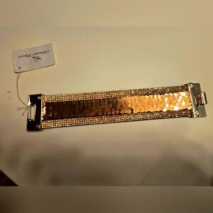 Bracelet avec strass doré